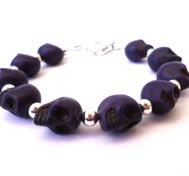 Armband - Lila döskalle